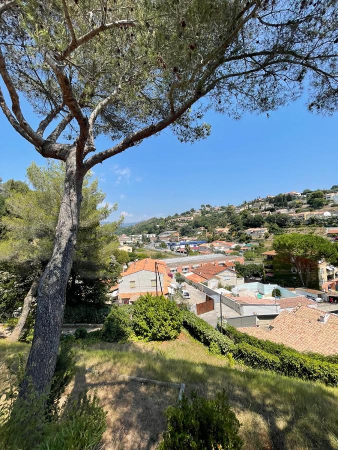 Studio En Bas De Villa Avec Piscine Proche Bord De Mer Cagnes-sur-Mer Buitenkant foto